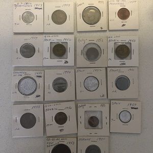 International Coin Lot of 18 (1950s)